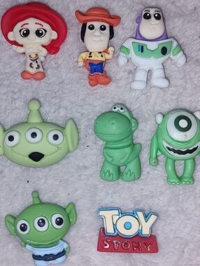 New! Toy Story Flatback Acrylics For DIY Projects.Set Of 8